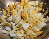 昼夕♪株なめこ納豆ゆで卵パプリカのサラダ作り方4写真
