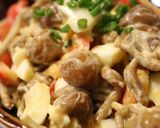 昼夕♪株なめこ納豆ゆで卵パプリカのサラダ作り方6写真
