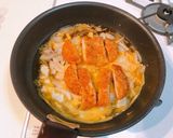 めんつゆ要らず！大葉でさっぱりカツ丼作り方5写真