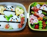 パンダ弁当 簡単キャラ弁作り方3写真