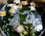 シモコシ、むかご、ワカメの味噌汁作り方4写真