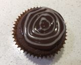 ハロウィンチョコ味クモの巣のカップケーキ作り方10写真