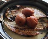 梅干しと鯵の干物の炊き込みごはん作り方6写真