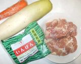 鶏もも肉と大根の鍋♪簡単鶏がらスープ作り方1写真