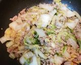 ☆白菜とひき肉の卵とじ☆作り方5写真