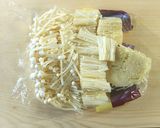 ＊材料４つで＊豚バラとえのきの麺つゆ炒め作り方1写真