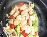 鶏肉とアボカドのパスタ作り方3写真