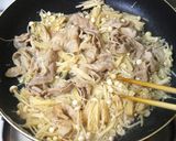 ＊材料４つで＊豚バラとえのきの麺つゆ炒め作り方8写真