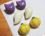 ハロウィンあんこ玉・にゃんこ玉作り方18写真