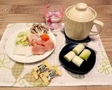 【炊飯マグ料理】鶏の水炊き+甘焼きネギ作り方2写真