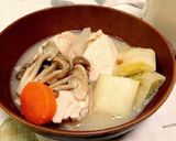 【炊飯マグ料理】鶏の水炊き+甘焼きネギ作り方9写真