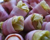 ｺﾝｿﾒ醤油のﾄﾛ旨ﾛｰﾙｷｬﾍﾞﾂ作り方5写真