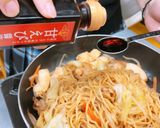 【甘えび醤油】シーフード焼きそば作り方5写真