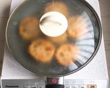 チーズカレーつくねれんこん挟み焼き作り方9写真