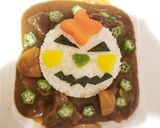 お好みでハロウィンカボチャカレーライス作り方1写真