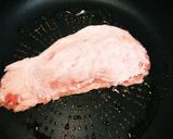 今日の夕飯　カリカリほっこりロース肉作り方5写真