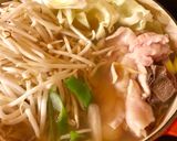自家製スープのちょいピリ辛もつ鍋〜無化調作り方4写真