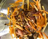 電子レンジで下処理の中華風肉炊き込みご飯作り方6写真