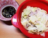 レンジで超簡単☆豚とキャベツの重ね蒸し✨作り方6写真