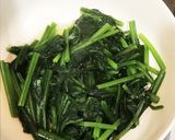 ホウレンソウの胡麻和え作り方1写真