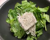 包丁もまな板いらず☆ほうれん草シラス炒め作り方1写真