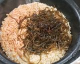 日常の非常食。干しえびと塩昆布ご飯作り方4写真