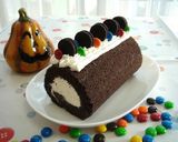 ブラックココアのロールケーキ作り方15写真