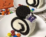 ブラックココアのロールケーキ作り方16写真