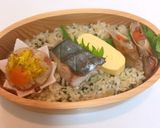菊花こにぎり さわらぬか漬け焼き 秋弁当作り方5写真