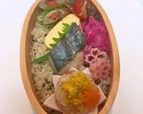 菊花こにぎり さわらぬか漬け焼き 秋弁当作り方6写真