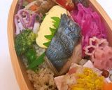菊花こにぎり さわらぬか漬け焼き 秋弁当作り方7写真