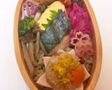 菊花こにぎり さわらぬか漬け焼き 秋弁当作り方9写真