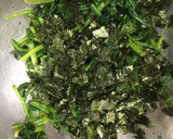 菊とほうれん草のもみ海苔おひたし作り方5写真