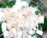 白エビと春菊のサクサクかき揚げ♪作り方3写真
