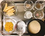 一人暮らしの簡単ポテトコーンごはん作り方1写真