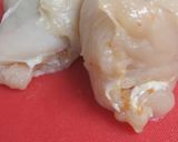 鷄胸肉の梅しそチーズ巻きフライ作り方1写真