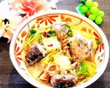鯖ベーコン白菜ペペロンチーノ白滝作り方14写真
