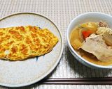 チーズたらこオムレツたんぱく質を加えて作り方6写真