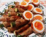 ☆オクラと茹で卵の肉巻き☆作り方6写真