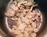 牛こまこんにゃく味噌煮作り方1写真