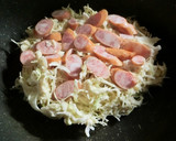 簡単★ウィンナー目玉焼きのお好み焼き作り方4写真