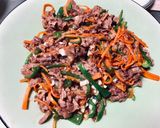 牛こま切れ肉でチンジャオロースー作り方3写真