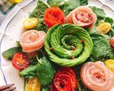 モッツァレラコロコロ！ローズサラダ(動画作り方10写真