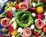 生ハムローズのクリスマスリースサラダ作り方13写真