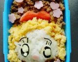 『ひょっこり♪ドラミちゃん』そぼろ弁当♡作り方11写真
