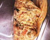 伸びたラーメンでお好み焼き風作り方3写真