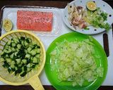 生だしでサーモンのコブサラダ仕立て作り方2写真