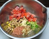 生だしでサーモンのコブサラダ仕立て作り方3写真