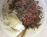 そぼろとレタスのスープご飯作り方2写真