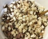 そぼろとレタスのスープご飯作り方3写真